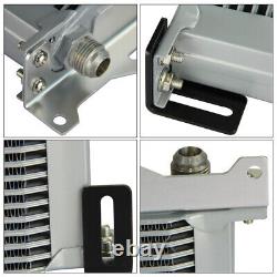 10 Row AN8 Engine Oil Cooler WithBracket + 3/416 & M20 Filter Adapter Hose Kit BL