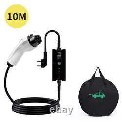 10M Cable EV Charging Type 2 3 Pin UK Plug Electric Vehicle Car Charger 8/10/13A