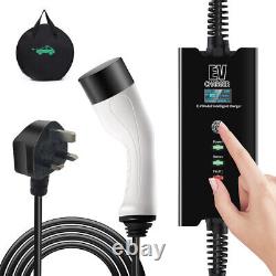 10M Cable EV Charging Type 2 3 Pin UK Plug Electric Vehicle Car Charger 8/10/13A