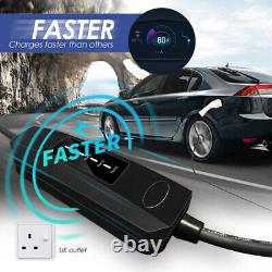 10M Vehicle Electric Car Charger Cable Length Type 2 UK Plug 3 Pin Portable 13A