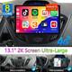 13.1 2K For Ford Transit Custom Android 14 Apple CarPlay Radio Stereo Head Unit