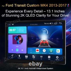 13.1 2K For Ford Transit Custom Android 14 Apple CarPlay Radio Stereo Head Unit