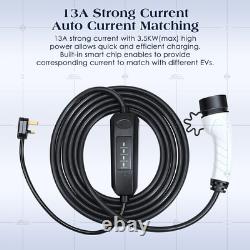 13A EV Charging Cable Type 2 UK Plug 3 Pin Electric Vehicle Car Charger Portable