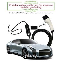 13A Portable 10M Cable Electric Vehicle Car Charger Type 2 UK Plug 3 Pin