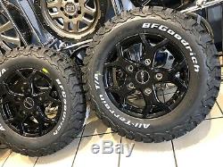 16 Alloy Wheels Ford Transit Custom Bfg All Terrain Tyres Gloss Black