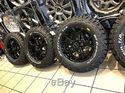 16 Alloy Wheels Ford Transit Custom Bfg All Terrain Tyres Gloss Black