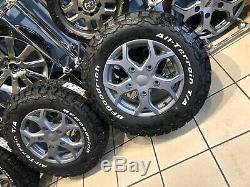 16 Alloy Wheels Ford Transit Custom Bfg All Terrain Tyres Matt Carbon