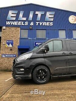 16 Alloy Wheels Ford Transit Custom Bfg All Terrain Tyres Matt Carbon