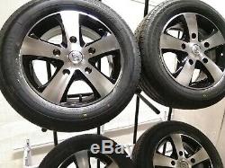 16 Black 1250kg Alloy Wheels 205 65 16 Tyres Ford Transit Custom Trend Van
