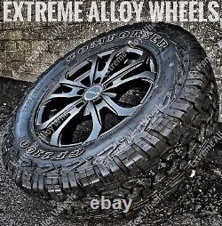 16 Black Matterhorn Alloy Wheels Ford Transit Mk6 Mk7 Mk8 Van All Terrain Tyres