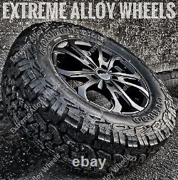 16 Black Matterhorn Alloy Wheels Ford Transit Mk6 Mk7 Mk8 Van All Terrain Tyres