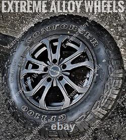 16 Black Matterhorn Alloy Wheels Ford Transit Mk6 Mk7 Mk8 Van All Terrain Tyres