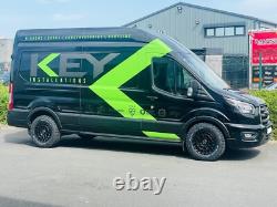 16 Black Swamper Alloy Wheels For Ford Transit Custom Sport + BF Goodrich KO2