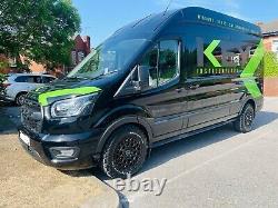 16 Black Swamper Alloy Wheels For Ford Transit Custom Sport + BF Goodrich KO2