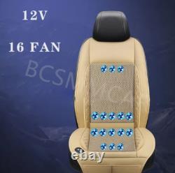 16 Fan Car Seat Cover Cool Air Ventilation Cooling Cushion Cooler For Summer
