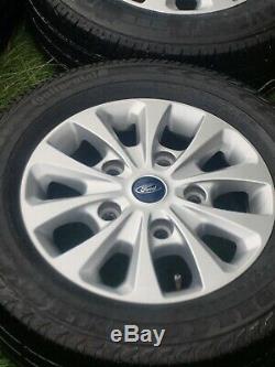 16 Ford Transit Gloss Black Mk8 Mk7 Mk6 Limited Alloy Wheels 215 65 16 Tyres