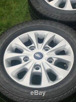 16 Ford Transit Gloss Black Mk8 Mk7 Mk6 Limited Alloy Wheels 215 65 16 Tyres