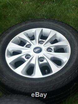 16 Ford Transit Gloss Black Mk8 Mk7 Mk6 Limited Alloy Wheels 215 65 16 Tyres