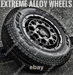 17 Black K2 Alloy Wheels Ford Transit 280 350 High Top + Falken All Terrain