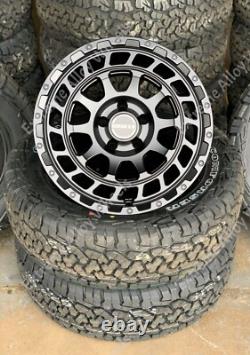 17 Black Swamper Alloy Wheels Fo Ford Transit Custom Sport + All Terrain Tyres