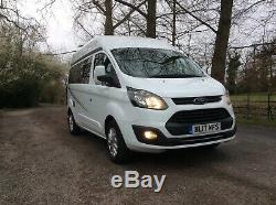 17 Ford Transit Custom 2.0 Euro 6 Lwb 290 High Roof Camper Van Motorhome No Vat