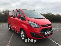 17 Ford Transit Custom Red Swb Euro 6 2.0 Tdci Camper Van Motorhome Fsh No Vat