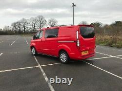 17 Ford Transit Custom Red Swb Euro 6 2.0 Tdci Camper Van Motorhome Fsh No Vat