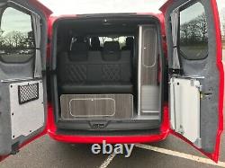 17 Ford Transit Custom Red Swb Euro 6 2.0 Tdci Camper Van Motorhome Fsh No Vat