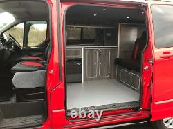 17 Ford Transit Custom Red Swb Euro 6 2.0 Tdci Camper Van Motorhome Fsh No Vat