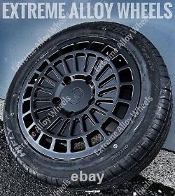 18 Black TSR Alloy Wheels Fits Ford Transit MK6 MK7 MK8 Rated 1250kg + Tyres