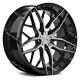 18 Black ZX11 Alloy Wheels Fits Ford Transit Custom Tourneo Rated 1000kg 5X160