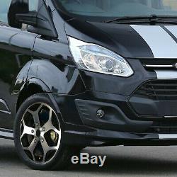 18 Gloss Black Alloy Wheels Tyres Ford Transit ST Van Load Rated 2554518 MK8