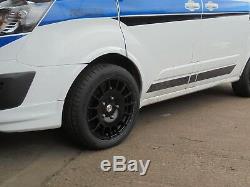 18 M Sport Black 1250kg Alloy Wheels XL Tyres Ford Transit Van Custom MK7 8x18