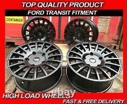 18 Rst Alloy Wheels Ford Transit Custom Sport Tourneo Load Rated Black