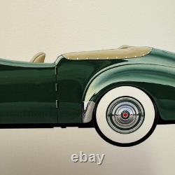 1940 Packard Custom Super 8 Convertible Victoria Car Illustration Art Drawing
