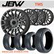 20 Jbw Tms Gunmetal Alloy Wheels+tyres To Suit Ford Transit Custom (set 4)