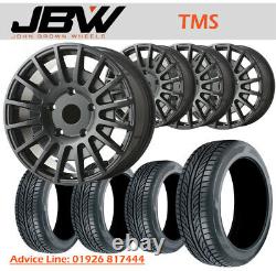 20 Jbw Tms Gunmetal Alloy Wheels+tyres To Suit Ford Transit Custom (set 4)