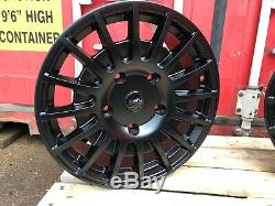 20 Satin Black Mesh Load Rated Alloy Wheels & Tyres Ford Transit Custom