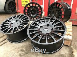 20 Satin Black Mesh Load Rated Alloy Wheels & Tyres Ford Transit Custom