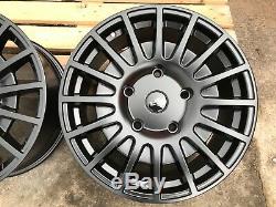 20 Satin Black Mesh Load Rated Alloy Wheels & Tyres Ford Transit Custom