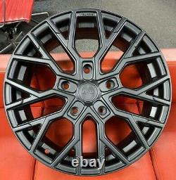 20 Velare Vlr-t Alloy Wheels Onyx Black Fit Ford Transit And Transit Custom