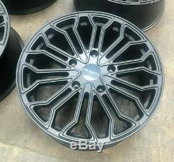 20 Velocity Load Rated Satin Black Alloy Wheels & Tyres Fit Ford Transit Custom