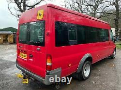 2004 Transit Minibus No Mot Project 135bhp Custom Camper Cafe Parts Export Px