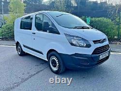 2013 63 Ford Transit Custom Crew Van 290 2.2 Tdci Eco-tech Aircon 113k No Vat