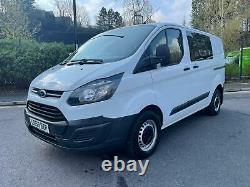 2013 63 Ford Transit Custom Crew Van 290 2.2 Tdci Eco-tech Aircon 113k No Vat