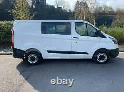 2013 63 Ford Transit Custom Crew Van 290 2.2 Tdci Eco-tech Aircon 113k No Vat