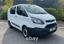 2013 63 Ford Transit Custom Crew Van 290 2.2 Tdci Eco-tech Aircon 85k No Vat