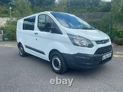 2014 64 Ford Transit Custom Crew Van 290 2.2 Tdci Eco-tech Aircon No Vat