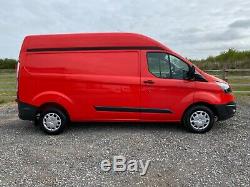 2014 Ford Transit Custom 2.2 Tdci 125 Lwb High Roof 290 L2h2 Van Fsh Red Aircon