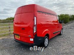 2014 Ford Transit Custom 2.2 Tdci 125 Lwb High Roof 290 L2h2 Van Fsh Red Aircon